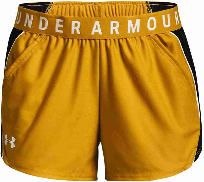 UNDER ARMOUR Solid Women Orange Regular Shorts Buy UNDER ARMOUR