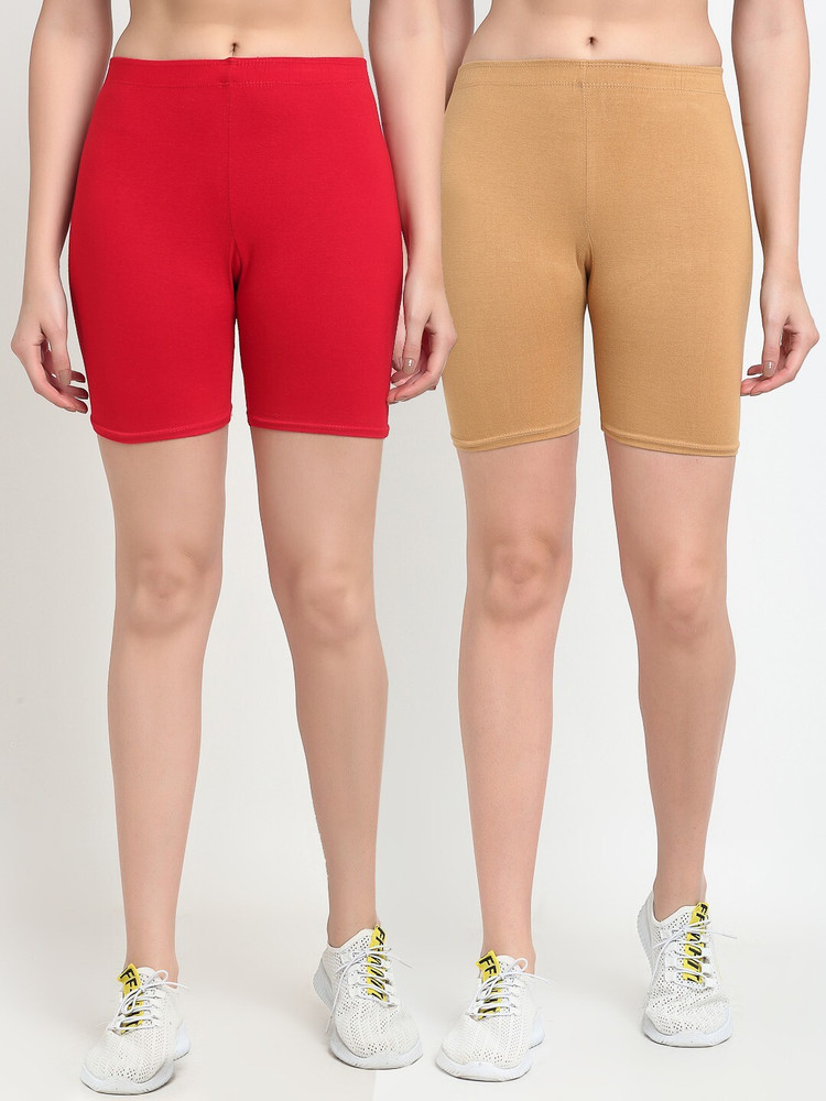 Womens red cycling shorts outlet