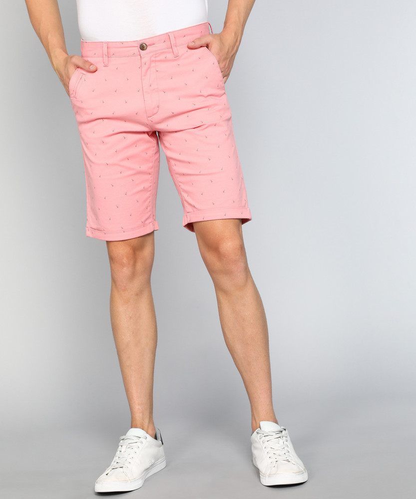 Louis Philippe Sport Printed Men Pink Chino Shorts Buy Louis