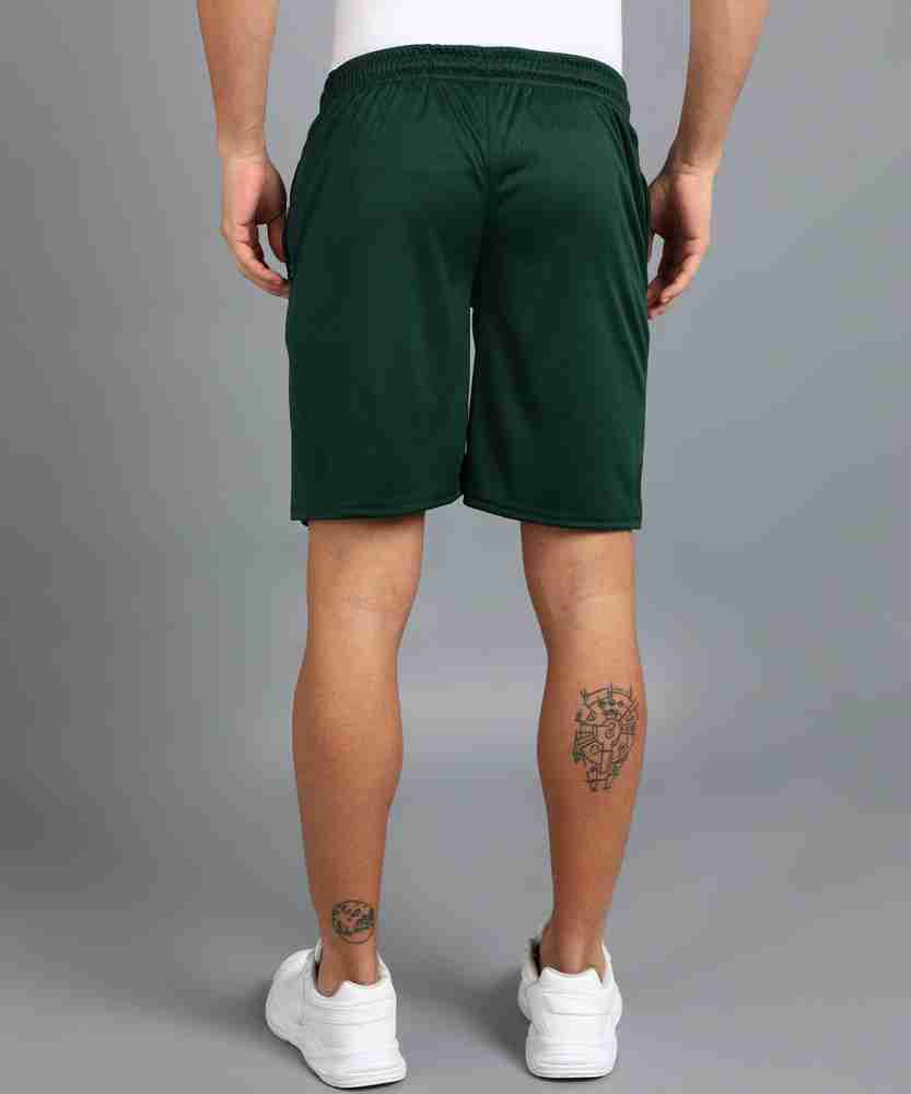 Dark green athletic shorts on sale