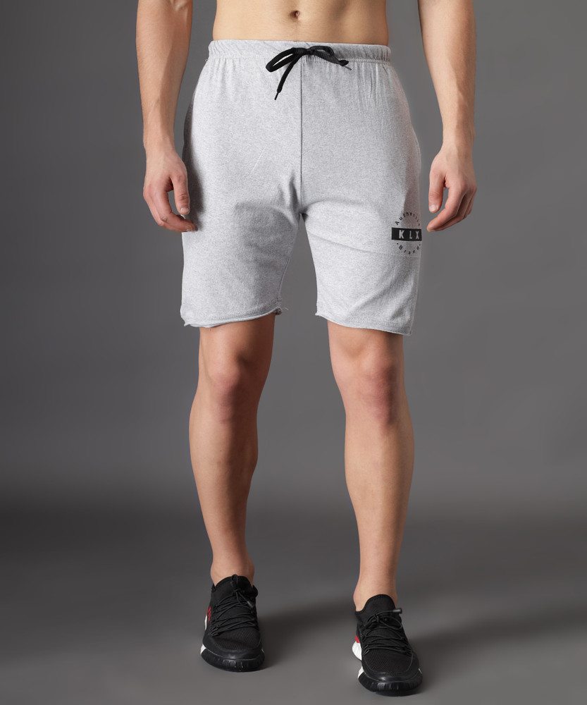 HEMLOCK Solid Men Grey Sports Shorts Buy HEMLOCK Solid Men Grey