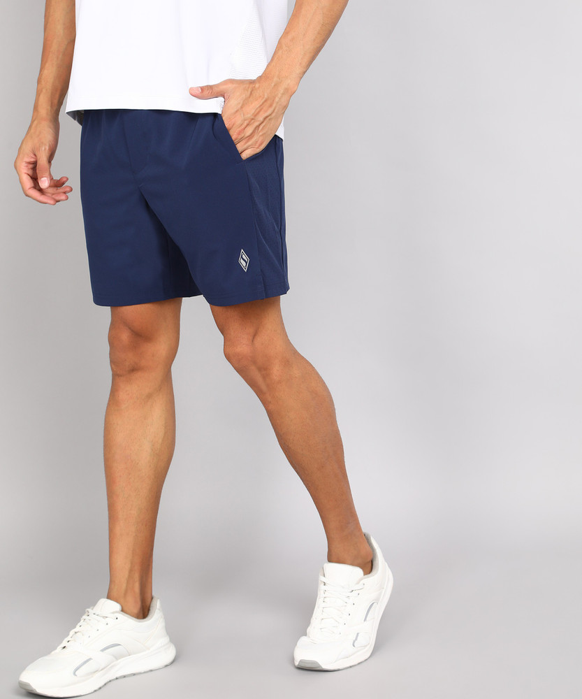 Skechers Solid Men Blue Sports Shorts Buy Skechers Solid Men