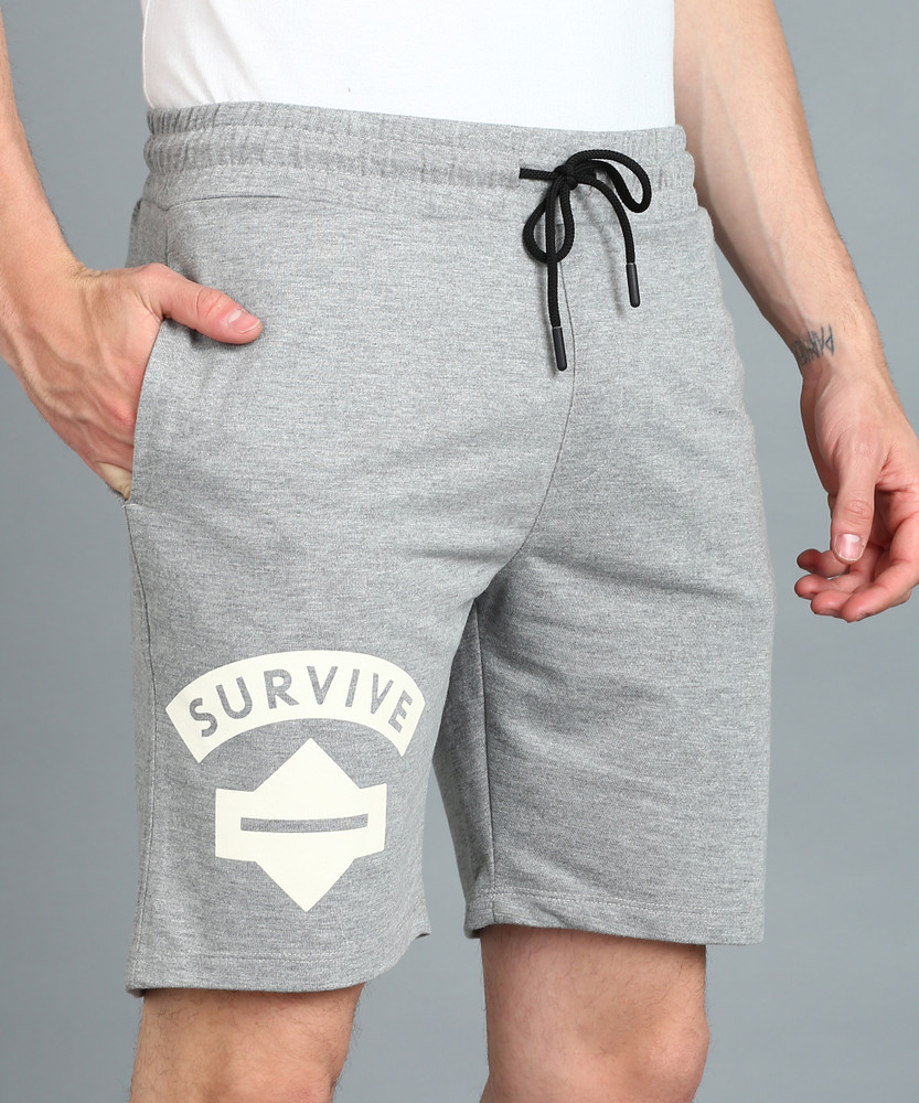 Urbano Fashion Printed Men Grey Sports Shorts Buy Urbano Fashion