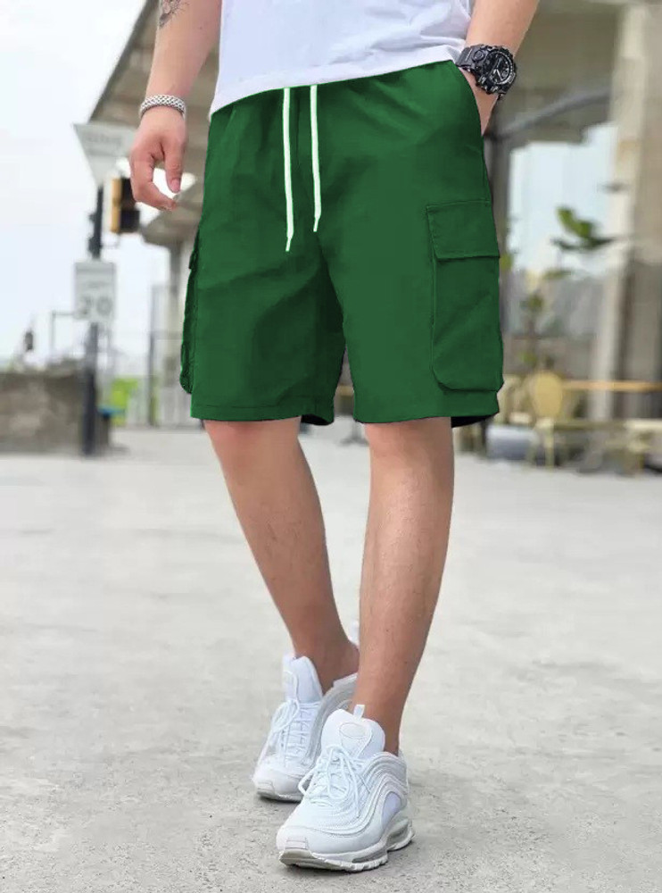 Mens green gym shorts 2025