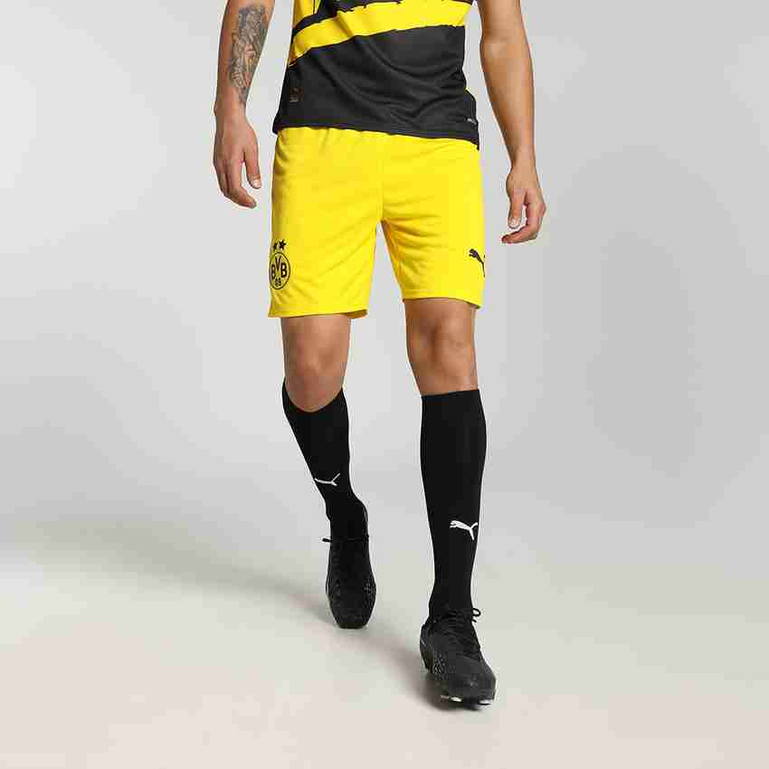 Yellow puma shorts online