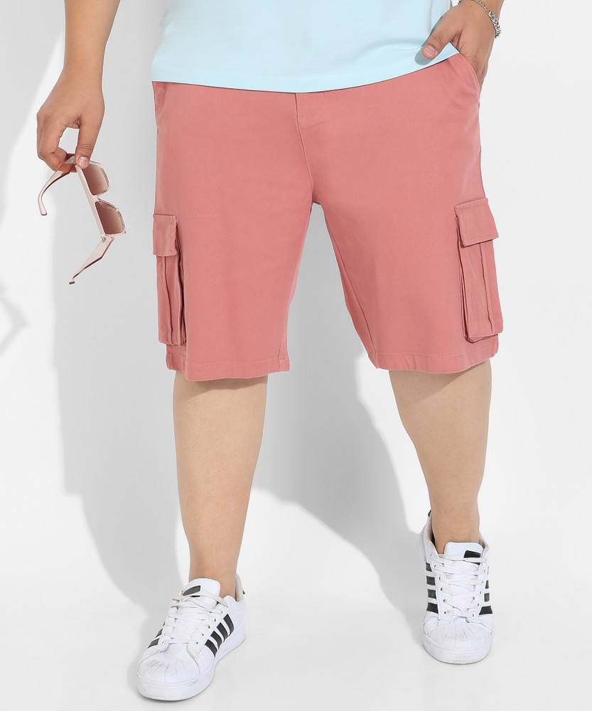 Mens pink cargo shorts hot sale