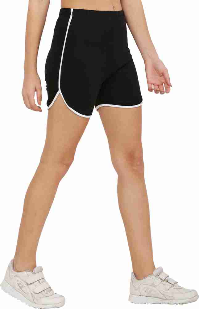 Jersey Solid Women Black Sports Shorts Buy Jersey Solid Women