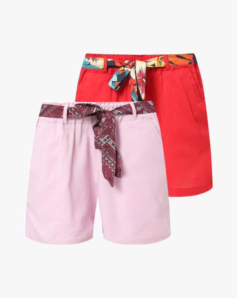 URBAN HUG Printed Women Multicolor Regular Shorts - Buy URBAN HUG Printed  Women Multicolor Regular Shorts Online at Best Prices in India