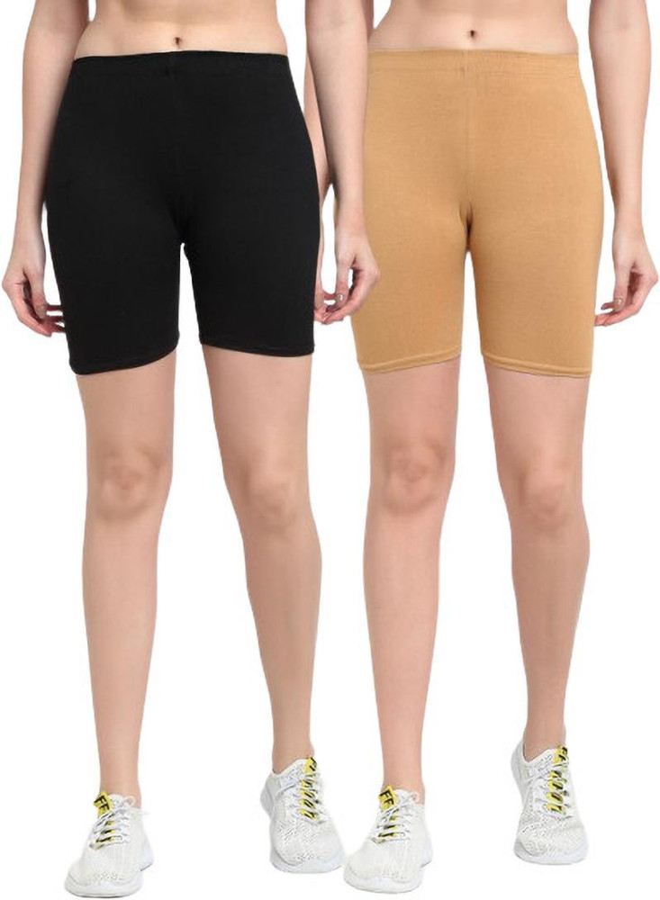Wemyc Solid Women Black Cycling Shorts Buy Wemyc Solid Women
