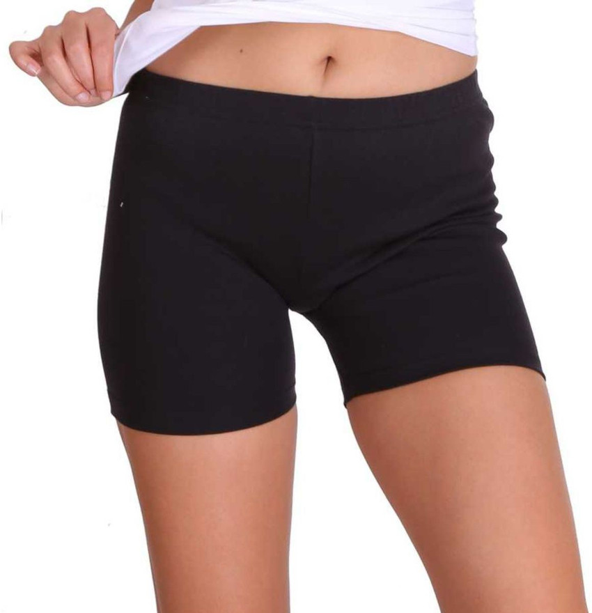 Biker shorts women black top