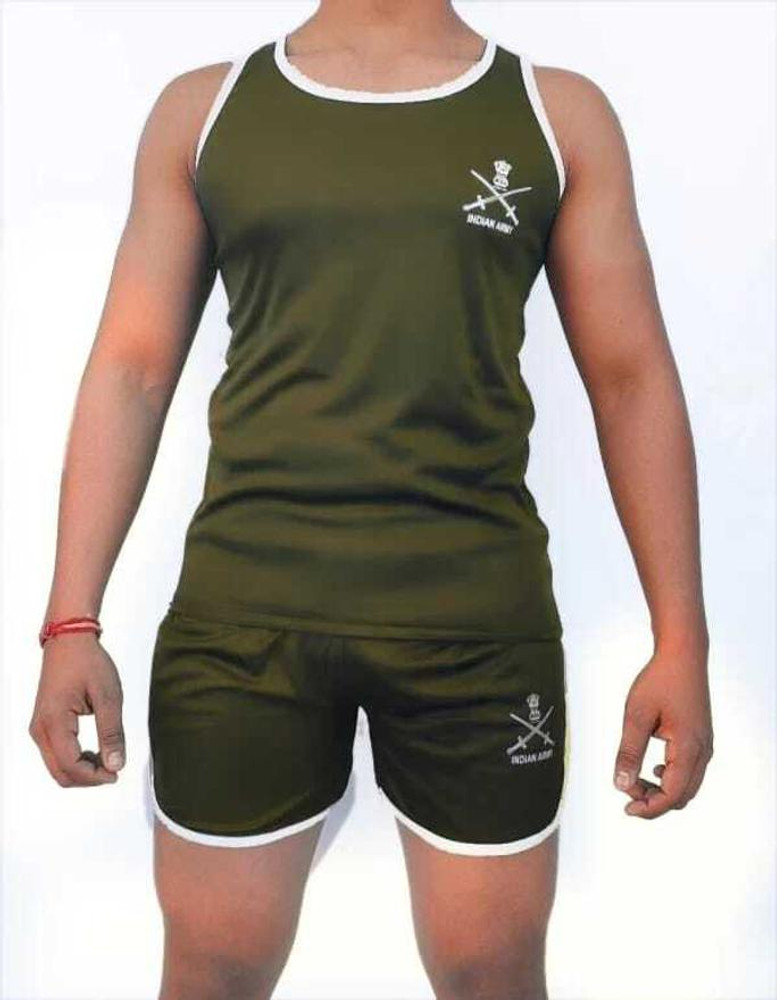 Lakshita Self Design Men Reversible Khaki Running Shorts Buy
