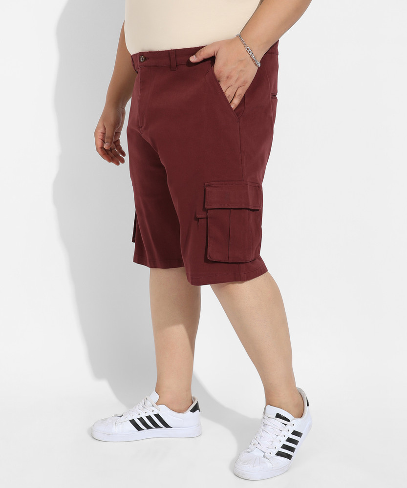 Mens burgundy hotsell cargo shorts
