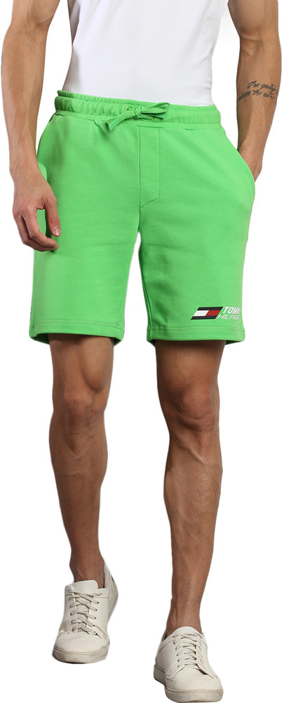 TOMMY HILFIGER Solid Men Green Sports Shorts Buy TOMMY HILFIGER