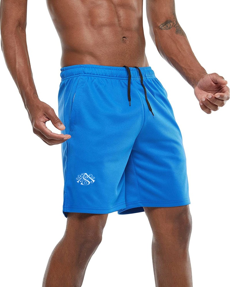 Dia A Dia Solid Men Blue Sports Shorts - Buy Dia A Dia Solid Men