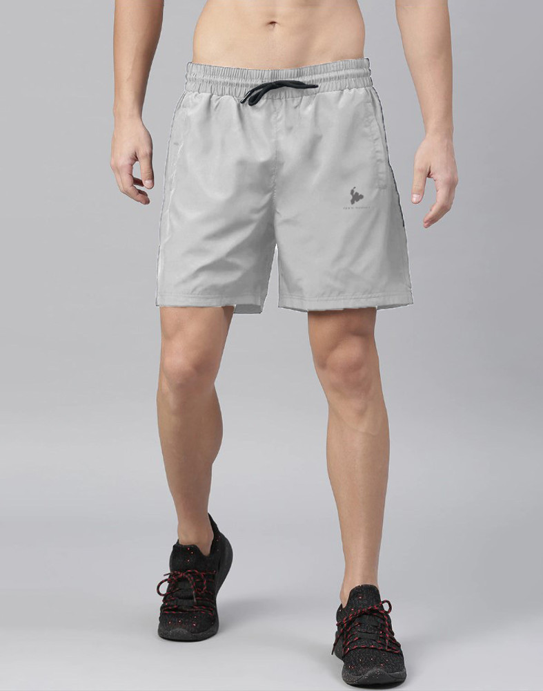 TEES SPORTS Solid Men Grey Regular Shorts Buy TEES SPORTS Solid