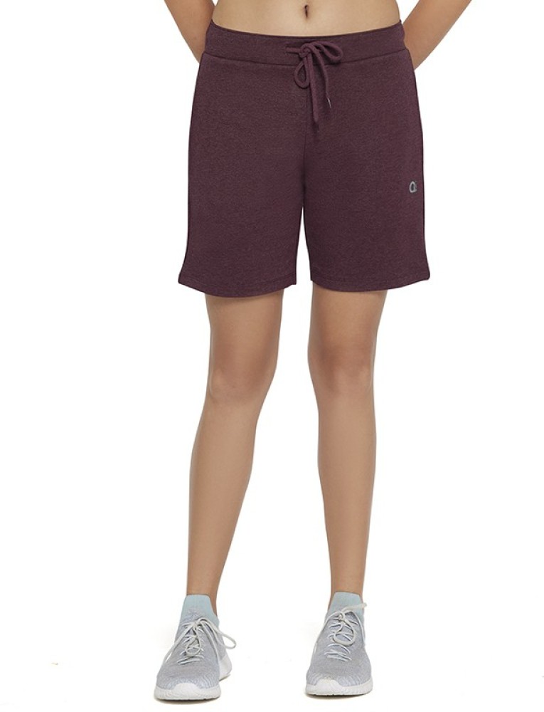 Amante Solid Women Maroon Sports Shorts - Buy Amante Solid Women Maroon  Sports Shorts Online at Best Prices in India