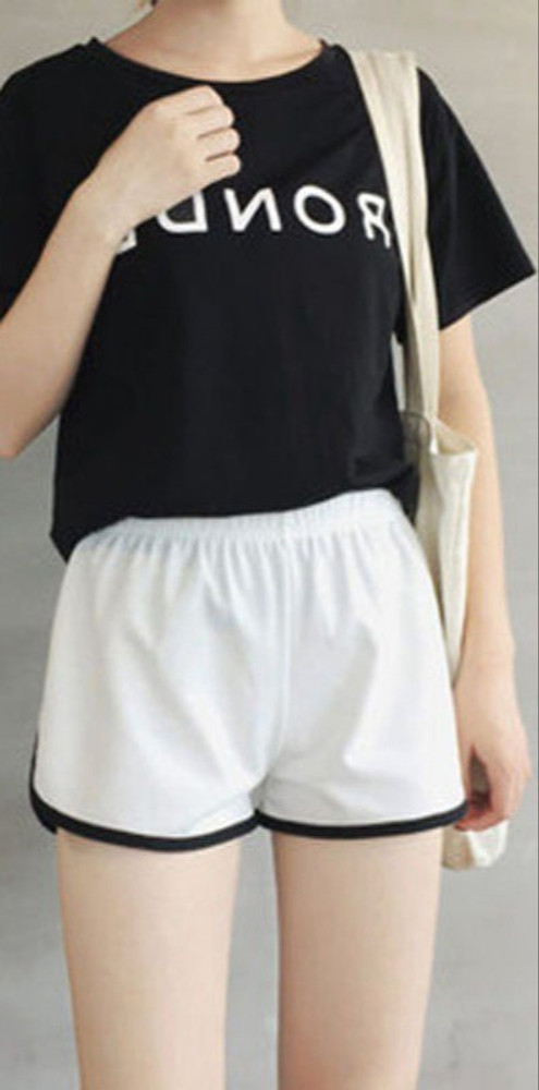 DASK Solid Women White Dolphin Shorts Buy DASK Solid Women White