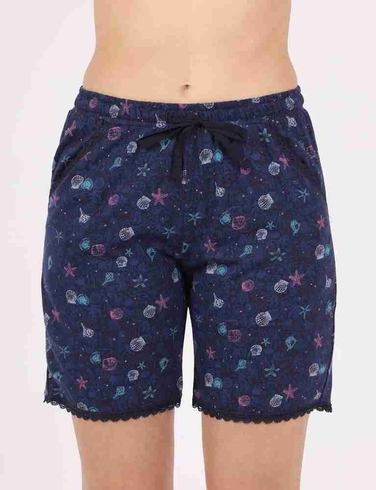 JOCKEY Printed Women Blue Regular Shorts Buy JOCKEY Printed Women Blue Regular Shorts Online at Best Prices in India Flipkart