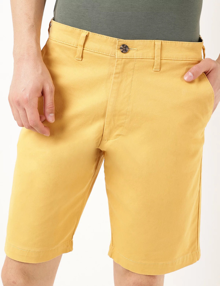 Mens yellow chino shorts new arrivals