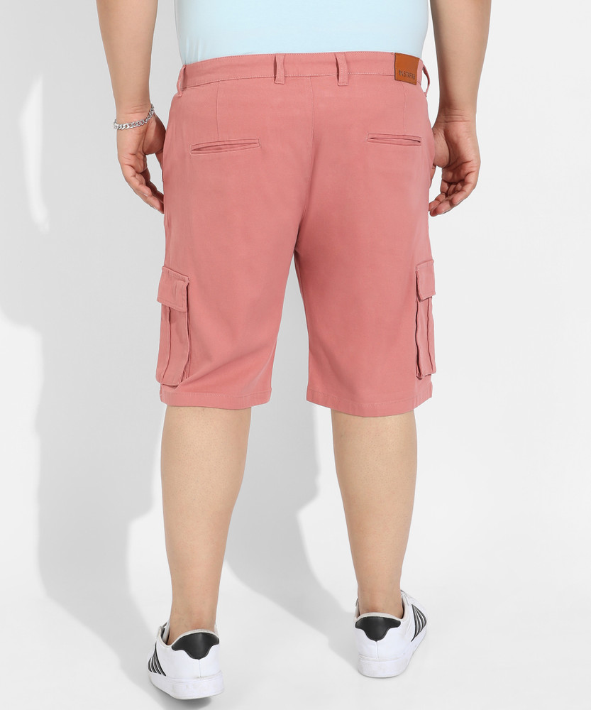 Mens pink hot sale cargo shorts