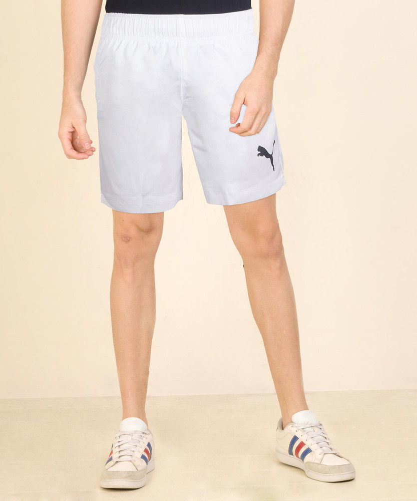 PUMA Solid Men White Sports Shorts Buy PUMA Solid Men White