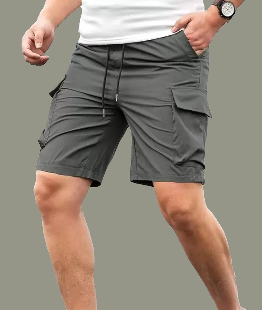 Lripsome Solid Men Grey Cargo Shorts Buy Lripsome Solid Men Grey Cargo Shorts Online at Best Prices in India Flipkart