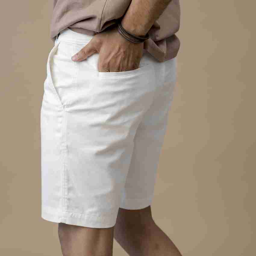Kingdom Of White Solid Men White Casual Shorts Buy Kingdom Of White Solid Men White Casual Shorts Online at Best Prices in India Flipkart