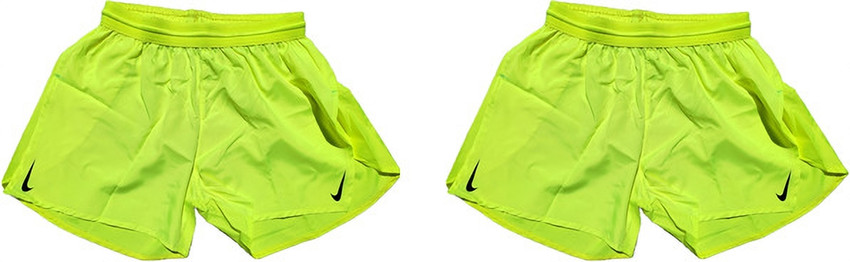 Lime green running shorts on sale