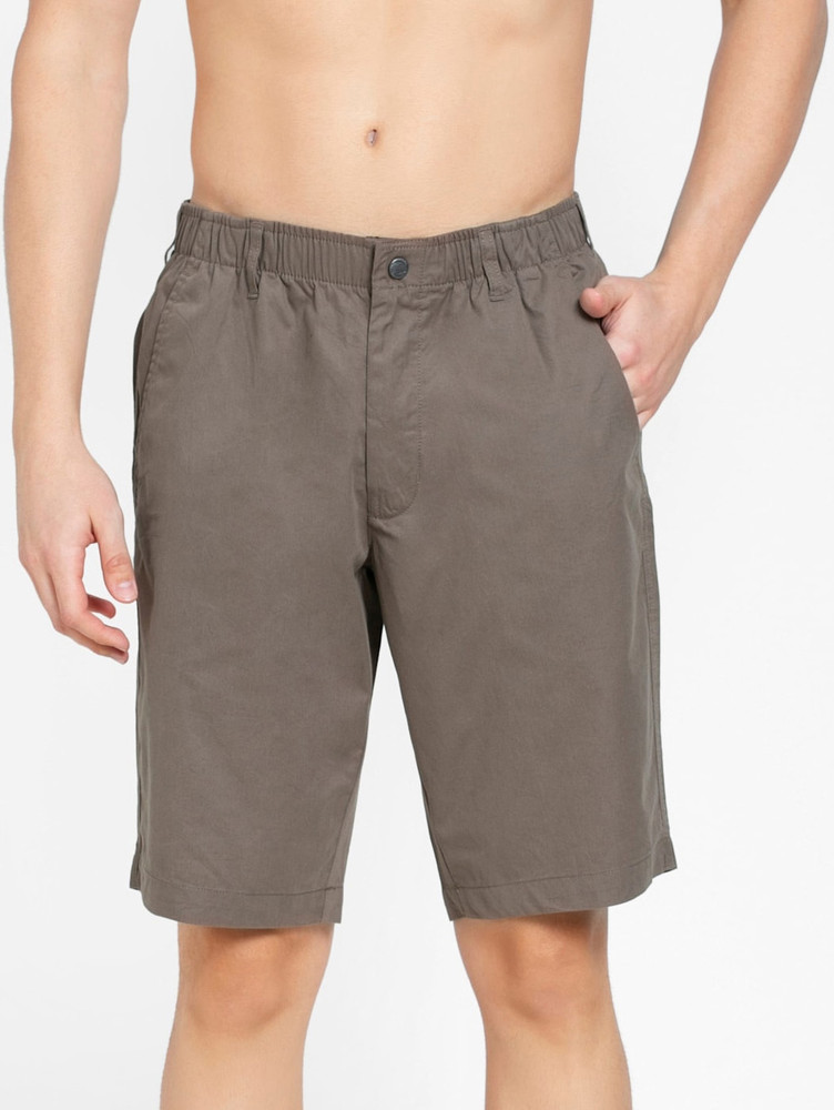 Dark khaki shorts mens hot sale