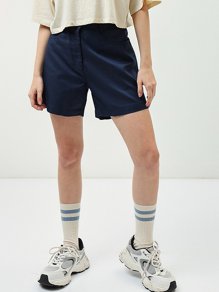 BEWAKOOF Solid Women Blue Casual Shorts Buy BEWAKOOF Solid Women Blue Casual Shorts Online at Best Prices in India Flipkart