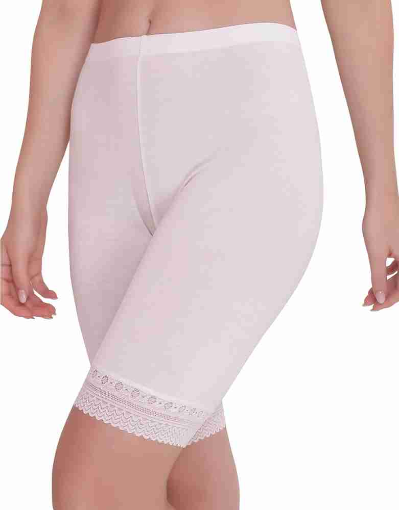 White lace cycling shorts discount