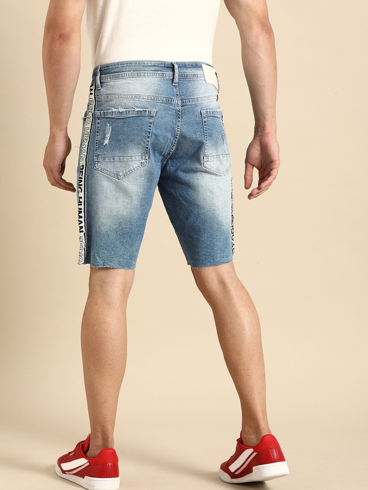 Being human denim shorts shop