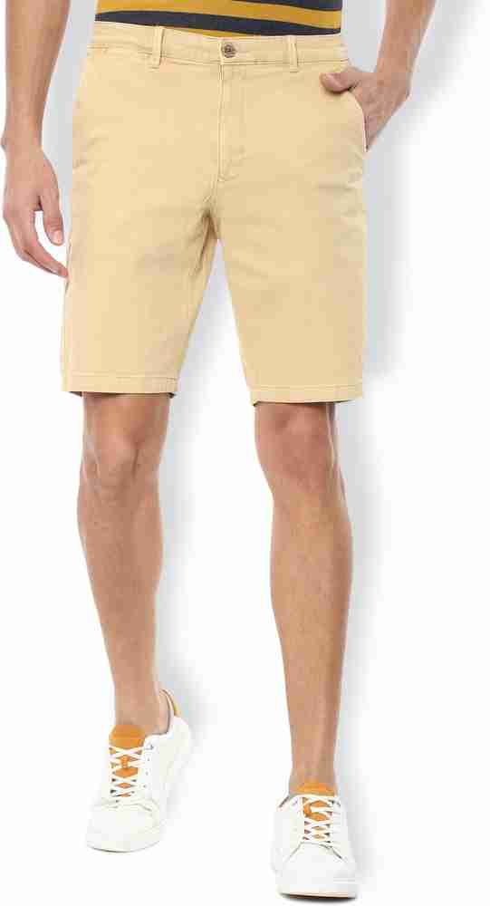 VAN HEUSEN Solid Men Khaki Regular Shorts Buy VAN HEUSEN Solid Men Khaki Regular Shorts Online at Best Prices in India Flipkart