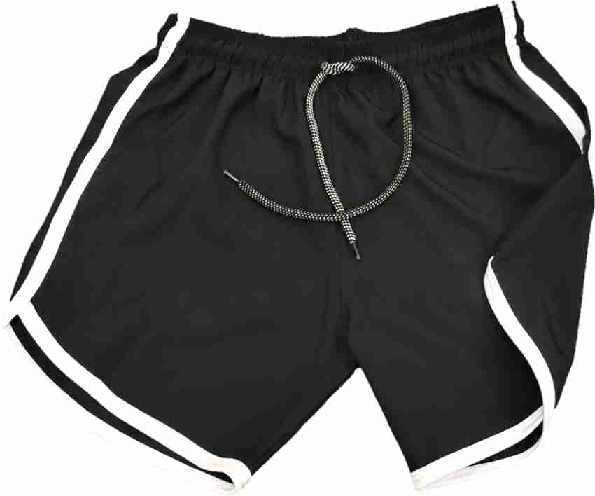 Plain black running shop shorts