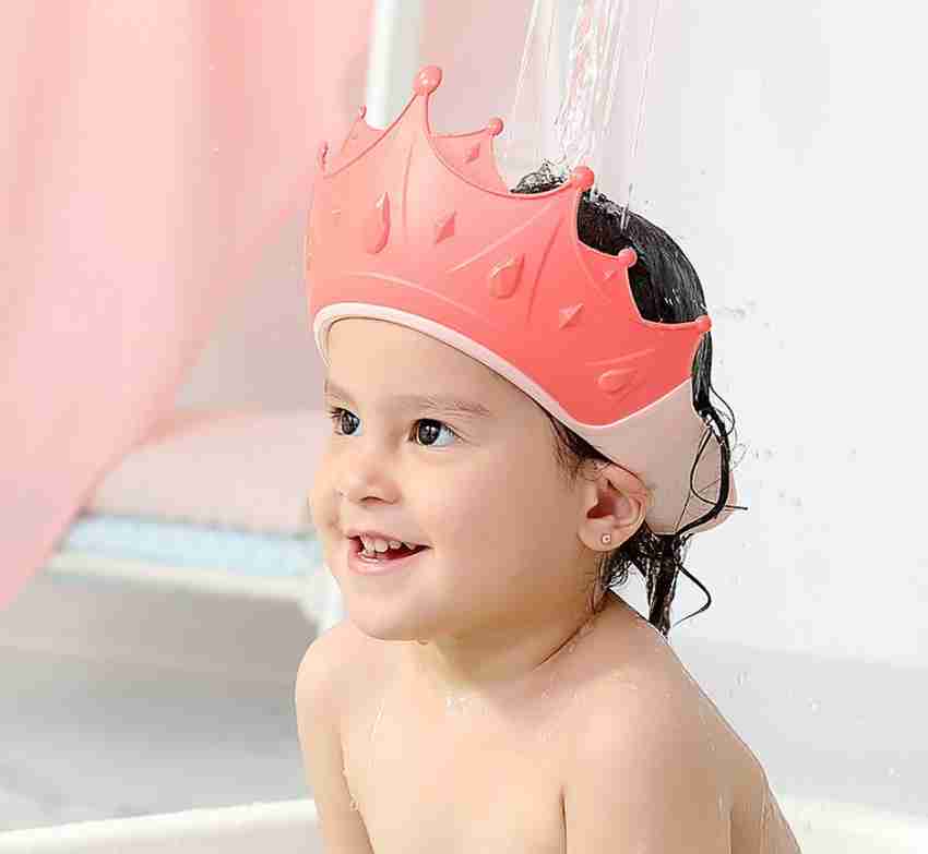baluda Adjustable Size Plastic Baby Shower Cap For Kids Baby Bath Head Protector Cap 01