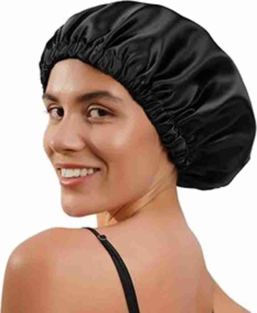KLNINEKIDS Silk Satin Hair Bonnet with Scrunchies Reversible Hair
