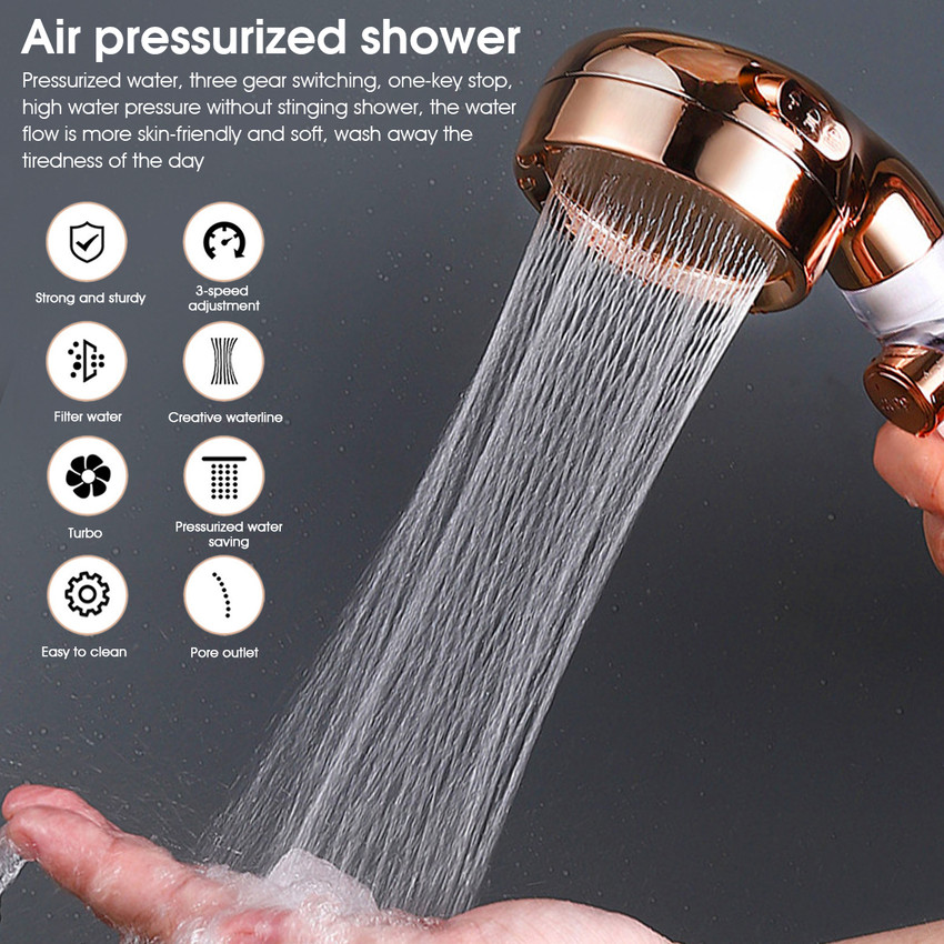 Water saving outlet shower head