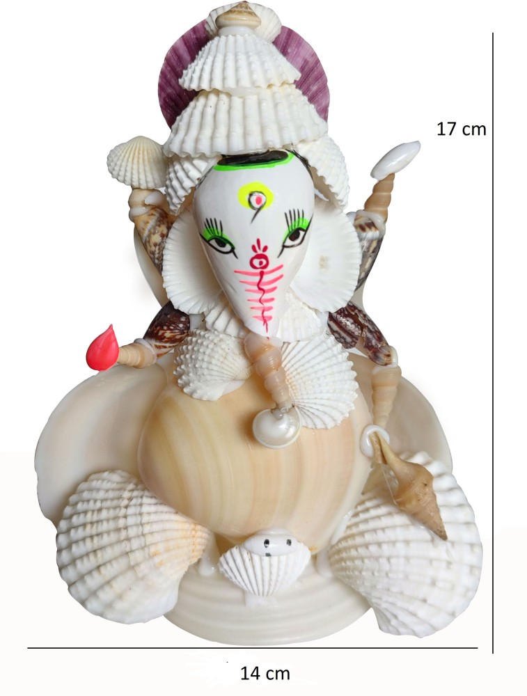 Shell Figurine Made With Authentic Sea Shells