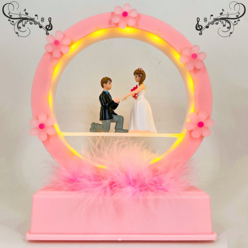 Buy ELEGANT LIFESTYLE Love Couple Statue with Music and Light for