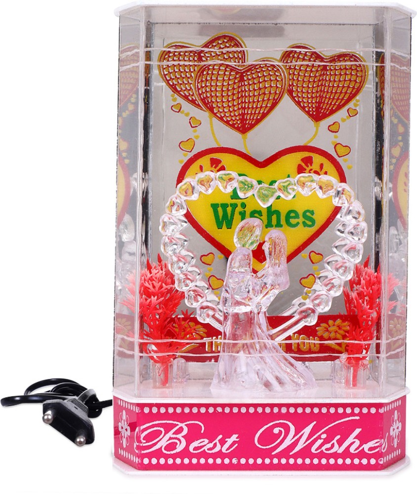 Acrylic Multicolor Love Couple Showpiece corporate Gift item, For