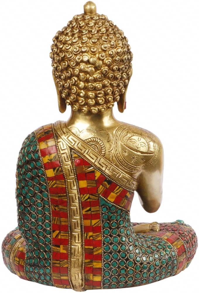 divineind Tibetan Buddhist Lord Buddha in Blessing Mudra Brass Decorative  Showpiece - 30 cm Price in India - Buy divineind Tibetan Buddhist Lord  Buddha in Blessing Mudra Brass Decorative Showpiece - 30