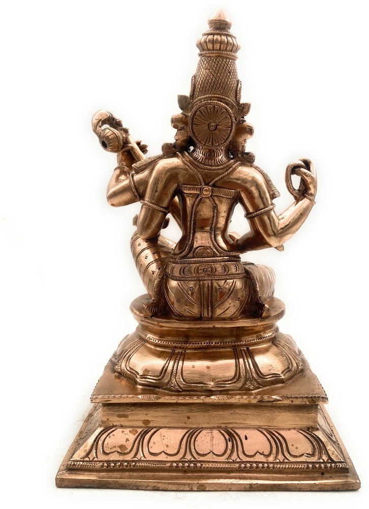 Bhunes Bronze Goddess Saraswati Ki Murti, Panchaloha Vidya Devi