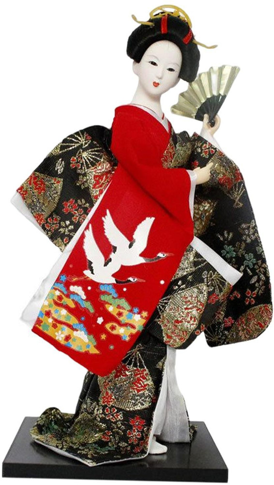 BNF 12 Inch Japanese Geisha Doll Collectible Figurine For Home