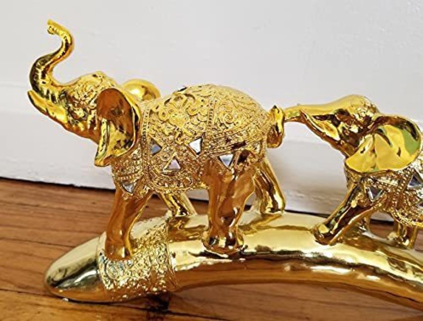 Buy ExclusiveLane Golden Couple' Handmade Brass Figurine Showpiece