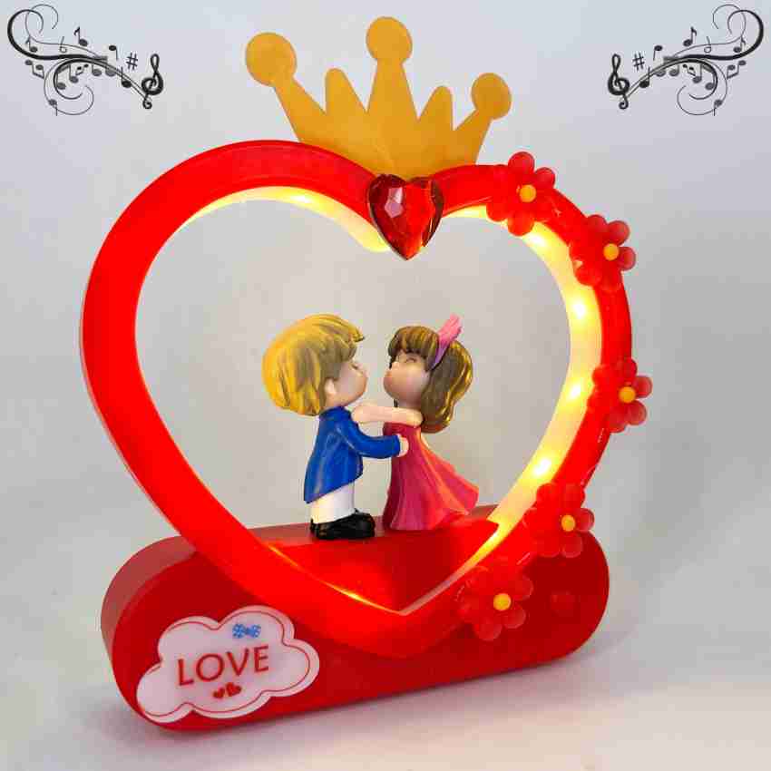 Elegant Lifestyle Creative Love Couple Musical Gift Decor Anniversary  Christmas NewYear Valentines Decorative Showpiece - 18 cm Price in India - Buy  Elegant Lifestyle Creative Love Couple Musical Gift Decor Anniversary  Christmas