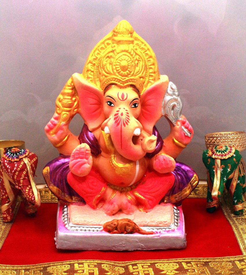 Handcrafted Polyresin Eco Friendly Lord Ganesha Ganpati Idol