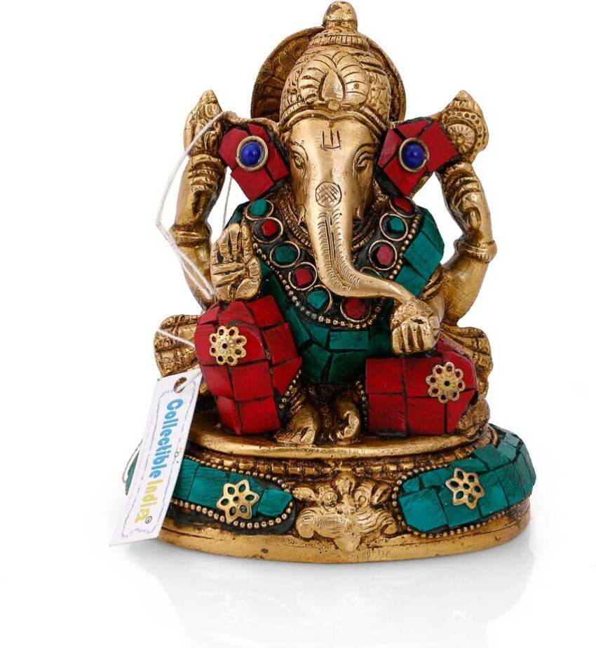 Ganesha statue | Sitting ganesh figurine | store Brass home decor | Bronze collectible