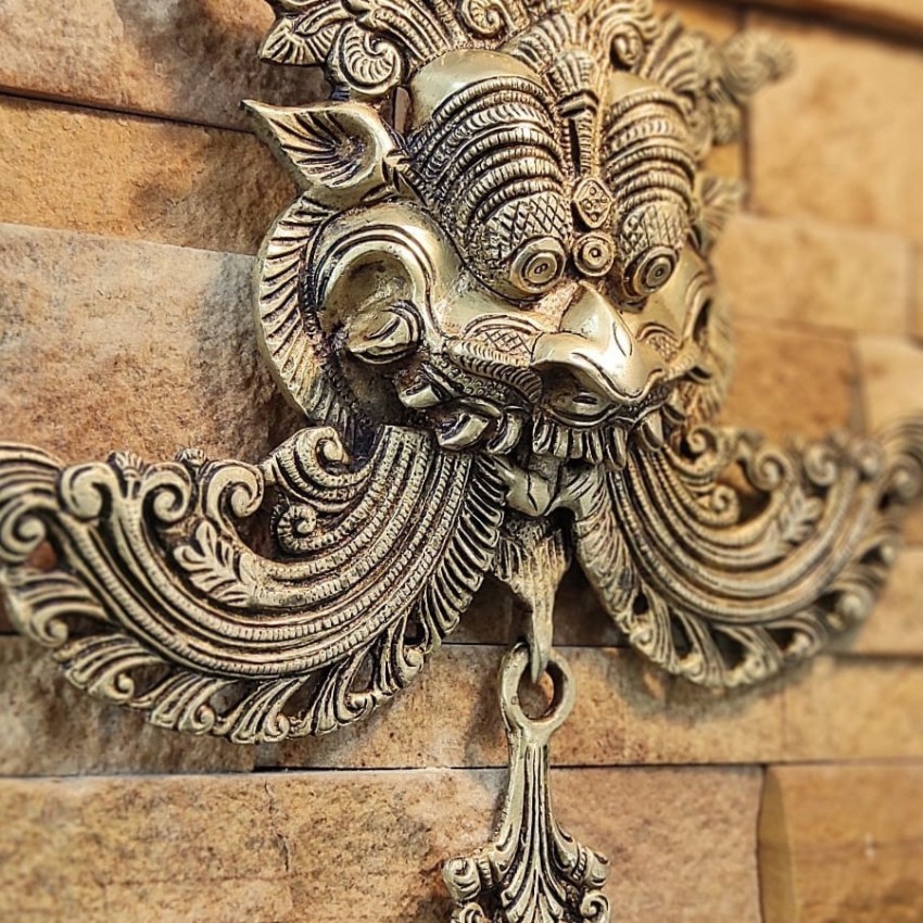 pujaccraft PujaCraft Brass Antique Finishing Yali Wall Statue Decorative  Showpiece - 28 cm Price in India - Buy pujaccraft PujaCraft Brass Antique  Finishing Yali Wall Statue Decorative Showpiece - 28 cm online at