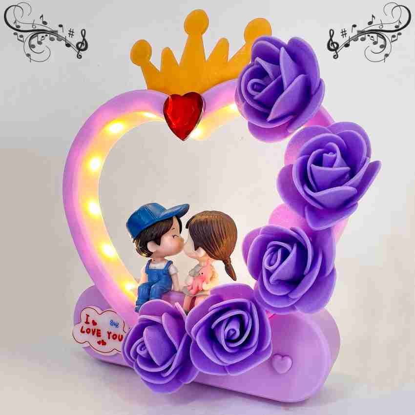 Elegant Lifestyle I Love You LED Couple Gift Set, Anniversary Christmas New  Year Valentine's Gift Decorative