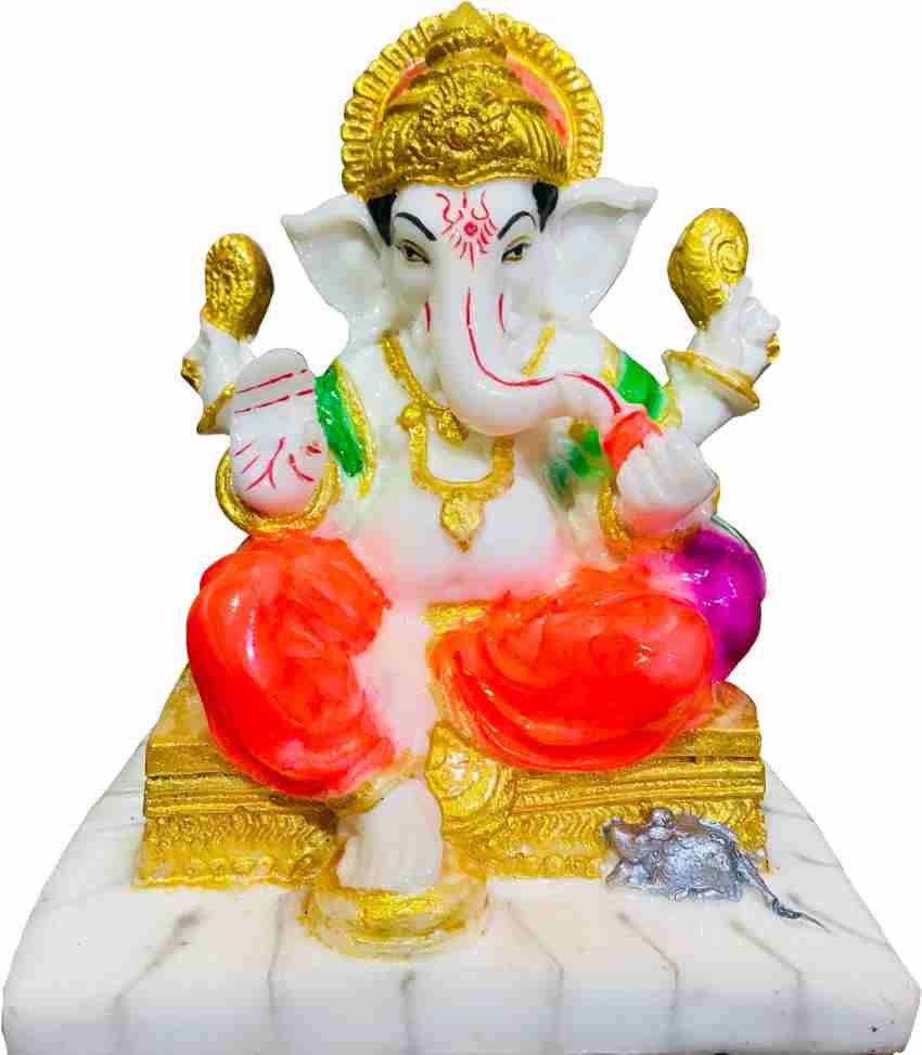 krishnagallery1 Lord Ganesh Statue Murti Marble Finish Laxmi